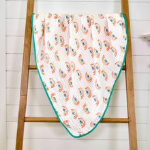 Load image into Gallery viewer, Somewhere Over The Rainbow Baby Toddler Muslin Quilt