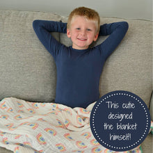 Load image into Gallery viewer, Somewhere Over The Rainbow Baby Toddler Muslin Quilt