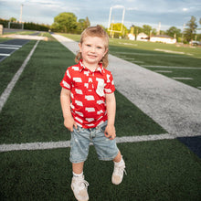 Load image into Gallery viewer, Polo Nebraska Shirt Scarlet & Cream