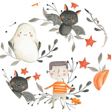 Load image into Gallery viewer, Halloween Cuties Bamboo Long Sleeve Lounge Set