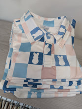Load image into Gallery viewer, Checkered Bunny Collared Tee