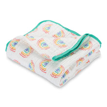 Load image into Gallery viewer, Somewhere Over The Rainbow Baby Toddler Muslin Quilt