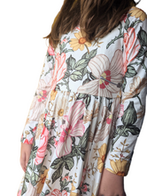Load image into Gallery viewer, Wildflowers Girls Hugs Twirl Dress with Pockets - The Poppy Sage Children's Boutique