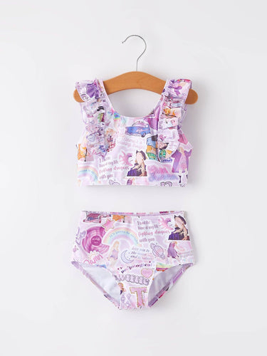 Purple TS Girls Swimsuit