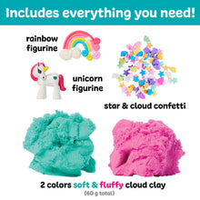 Load image into Gallery viewer, Sensory Mini Play Kit Jar with Cloud Clay: Unicorn Theme