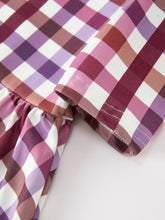 Load image into Gallery viewer, Purple Plaid Twirl Dress