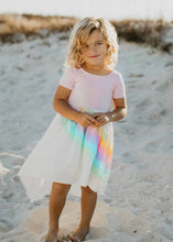 Load image into Gallery viewer, Pink Pastel Rainbow Hi Lo Dress