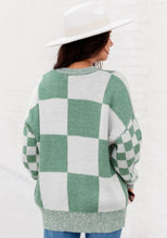 Load image into Gallery viewer, Women&#39;s Mint Checkered Adult Sweater