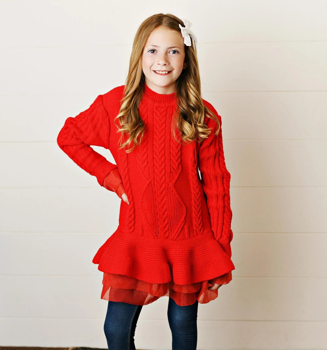 Red-skirted Sweater