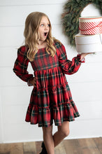 Load image into Gallery viewer, Plaid Smocked Dress