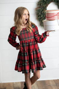 Plaid Smocked Dress