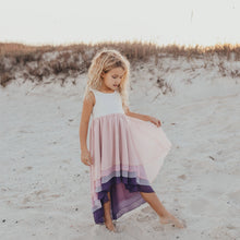 Load image into Gallery viewer, Hi-Lo Frills Lavender Ombre Tiered Dress