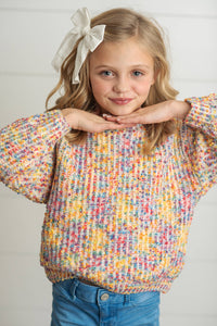 Rainbow Confetti Sweater