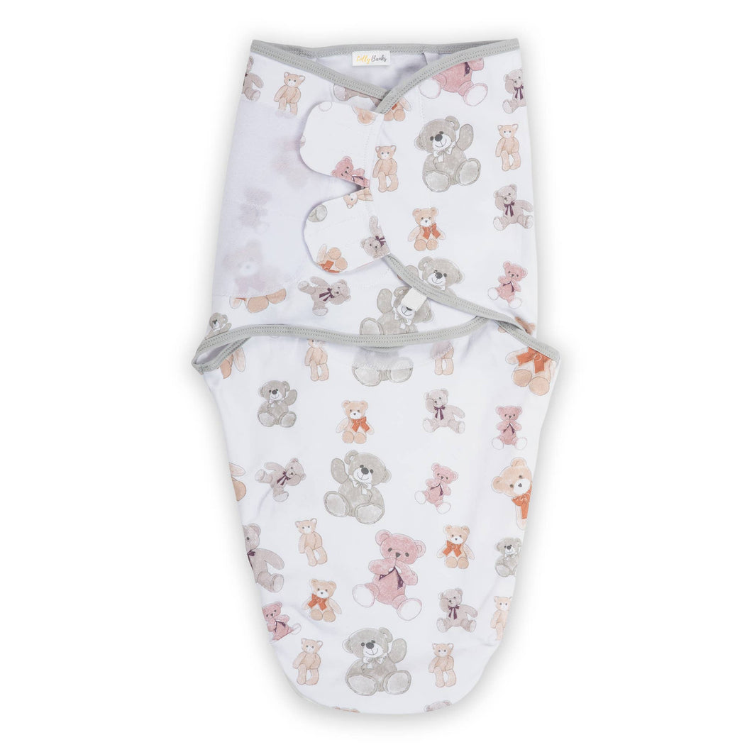 Bear Hugs Baby Sleep Swaddle 100% Organic Cotton