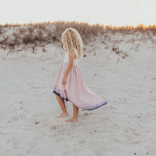 Load image into Gallery viewer, Hi-Lo Frills Lavender Ombre Tiered Dress