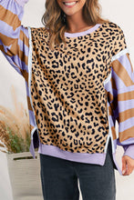 Load image into Gallery viewer, Women's Lavender Leopard Sweatshirt