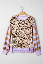 Load image into Gallery viewer, Women's Lavender Leopard Sweatshirt