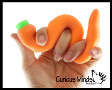 Load image into Gallery viewer, Sand Filled Squishy Carrot