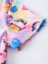 Load image into Gallery viewer, Summer Pop Star Print Girl Twirly Colorful Dress