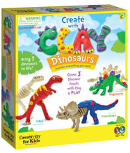 Load image into Gallery viewer, Create with Clay Dinosaurs - DIY Craft for Kids