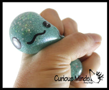 Load image into Gallery viewer, 1 Axolotl Thick Metallic Gel Stress Ball - Sticky Fun Fidge