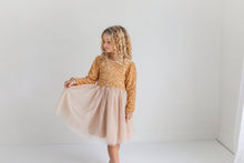 Load image into Gallery viewer, Champagne Holiday Fancy Sparkle Tulle Dress