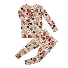 Load image into Gallery viewer, Rudolph Two Piece Bamboo Christmas Pajamas
