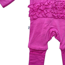 Load image into Gallery viewer, Korrie Pink Bamboo Ruffle Zippy