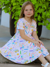 Load image into Gallery viewer, Colorful Back-to-School Dress