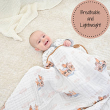 Load image into Gallery viewer, Noah&#39;s Ark Baby Toddler Muslin Quilt
