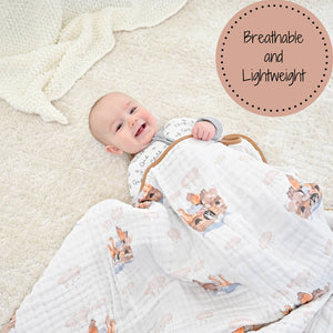Noah's Ark Baby Toddler Muslin Quilt