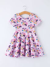 Load image into Gallery viewer, Girls Purple DH Twirl Dress