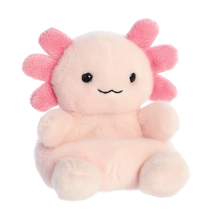 Load image into Gallery viewer, 5" Plush Pink Axolotl Palm Pal Stuffed Animal