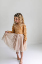 Load image into Gallery viewer, Champagne Holiday Fancy Sparkle Tulle Dress