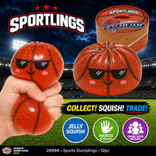 Load image into Gallery viewer, Fun Doh Sports Dumpling Squishy Fidget Toy