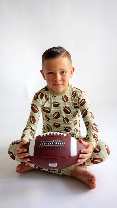 Football Two-Piece Bamboo Pajamas