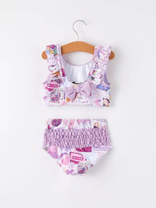 Purple TS Girls Swimsuit