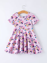 Load image into Gallery viewer, Girls Purple DH Twirl Dress