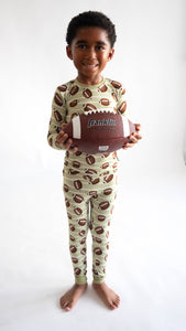 Football Two-Piece Bamboo Pajamas