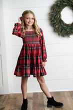 Load image into Gallery viewer, Plaid Smocked Dress