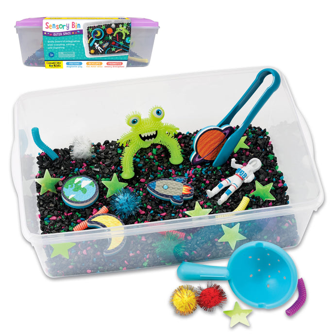 Sensory Bin Outer Space Activity Bin for Kids