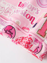 Load image into Gallery viewer, Pink TS Button Short Sleeve Shorts Pajama