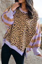 Load image into Gallery viewer, Women's Lavender Leopard Sweatshirt