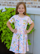 Load image into Gallery viewer, Colorful Back-to-School Dress