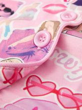 Load image into Gallery viewer, Pink TS Button Short Sleeve Shorts Pajama