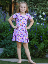 Load image into Gallery viewer, Girls Purple DH Twirl Dress