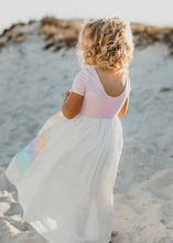 Load image into Gallery viewer, Pink Pastel Rainbow Hi Lo Dress