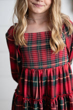 Load image into Gallery viewer, Plaid Smocked Dress