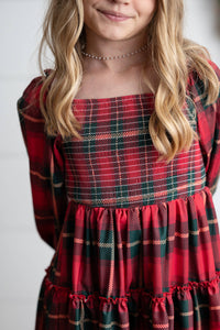 Plaid Smocked Dress