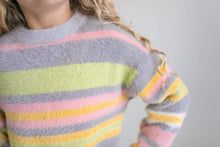 Load image into Gallery viewer, Striped Fuzzy Sweater